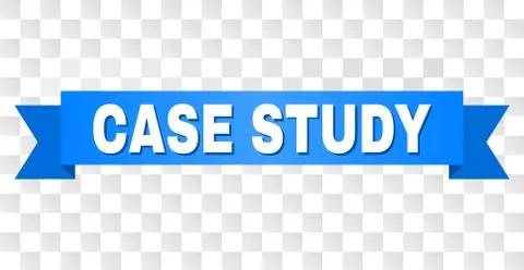 Blue Tape with CASE STUDY Caption Stock Illustration