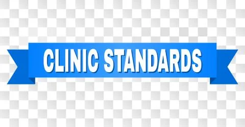 Blue Tape with CLINIC STANDARDS Caption Stock Illustration