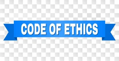 Blue Tape with CODE OF ETHICS Title Illustrazione stock