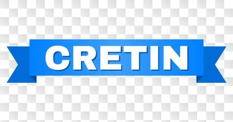 Blue Tape with CRETIN Text Stock Illustration