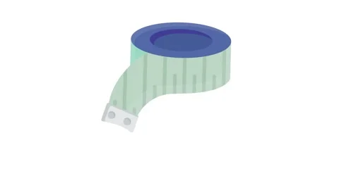 A blue tape featuring a white border, displayed flat against a neutral back.. Stock Footage 332413131