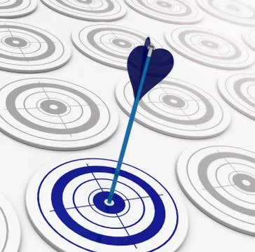 The blue target Stock Illustration