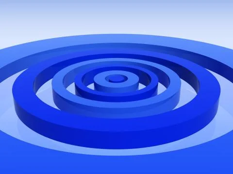 Blue target Stock Illustration