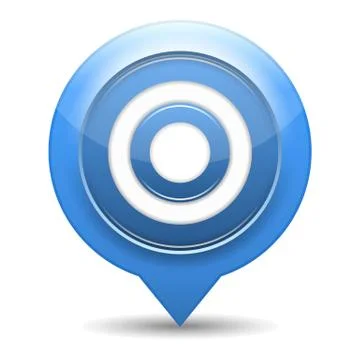 Blue Target Stock Illustration