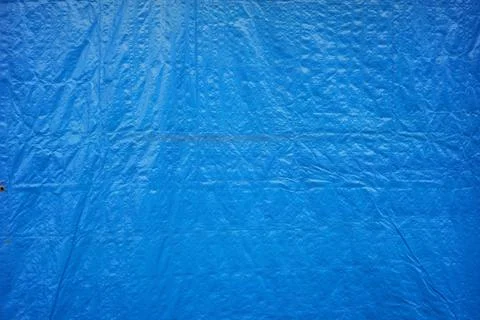 Blue tarp texture for design material or photo background Stockfoto's