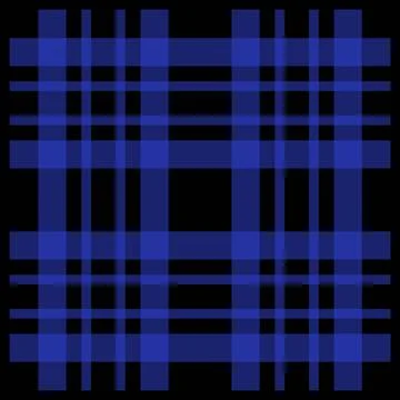 Blue Tartan Plaid Pattern Fabric Texture Background Stock Illustration