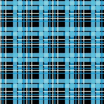 Blue Tartan, plaid seamless pattern. Textured plaid eps 10 Stock Illustration