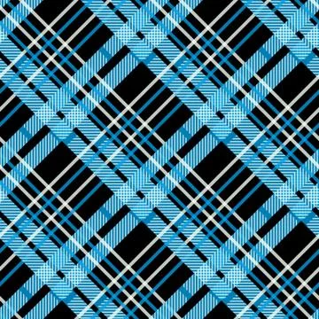 Blue Tartan, plaid seamless pattern. Textured plaid eps 10 Stock Illustration