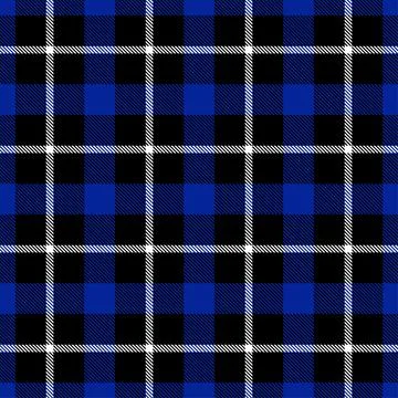 Blue tartan vector seamless pattern Illustrazione stock