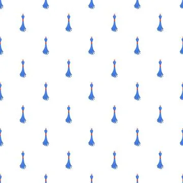 Blue tassel repeating pattern for fashion and elegant designs Stock Illustration