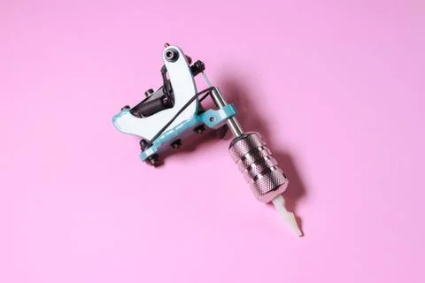Blue Tattoo Machine Stock Photos