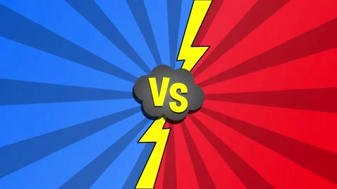 Blue team versus red team aniime bg Stock Footage 296803115