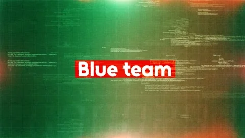 Blue team word in hacking and cybersecurity Stock Footage 318783624