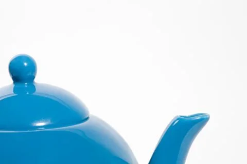 Blue teapot Stock Photos