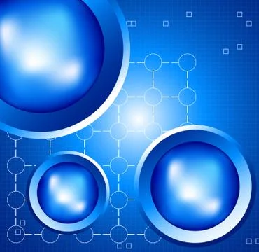 Blue tech abstract futuristic background 스톡 일러스트