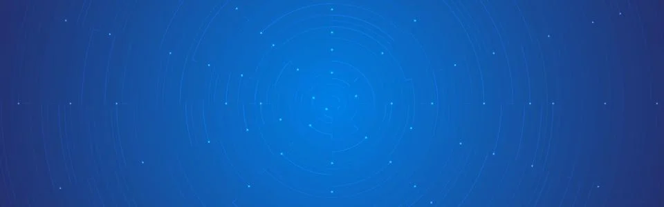 Blue tech background. Digital technology texture with glowing blue circles an Stock Illustration