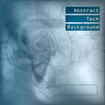 Blue tech background Illustrazione stock
