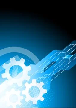 Blue tech background Stock Illustration