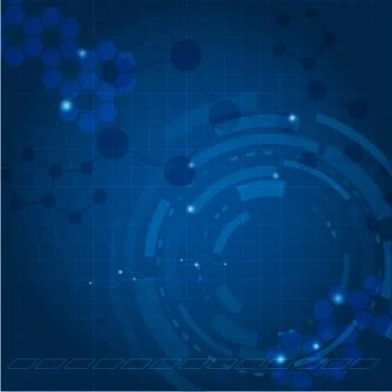 Blue tech background Stock Illustration