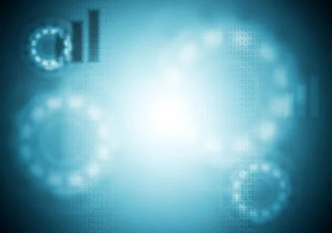 Blue tech blurred vector background Blue tech blurred abstract background.... Stockfoto's