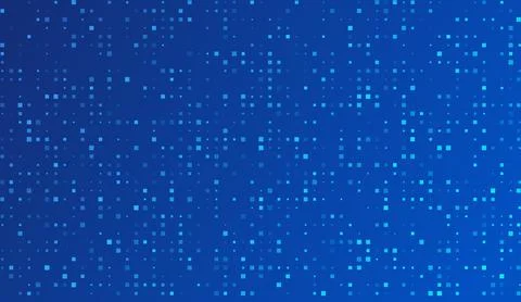 Blue tech finance background abstract pixel element network. Abstract business Stock Illustration