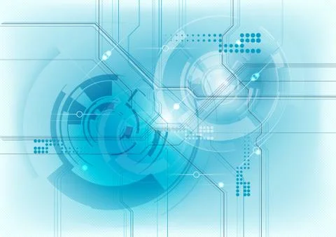Blue tech Stock Illustration