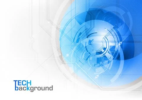 Blue tech Illustrazione stock