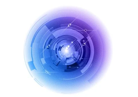 Blue tech Illustrazione stock