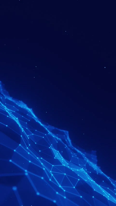 Blue tech mesh Stock Footage 317736691