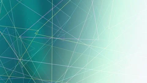 Blue tech network lines stretch with glowing nodes and soft horizon light, .. Illustrazione stock