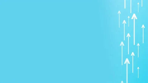 Blue Tech Paper Arrows Motion Background Stock Footage 202131347