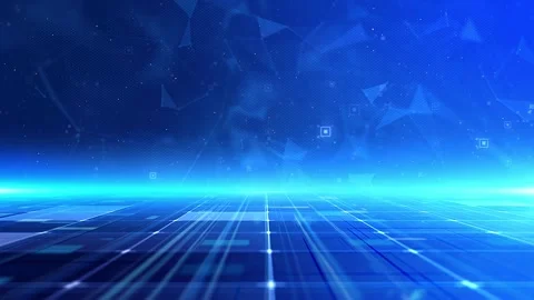 Blue Tech Plexue Line Background 動画素材 334207184