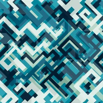 Blue tech seamless pattern 스톡 일러스트