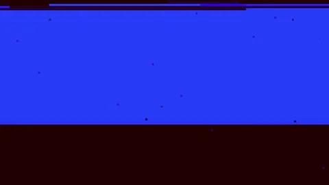 Blue tech textured glitch background, textured vibrant effect on black canvas 動画素材 306595364