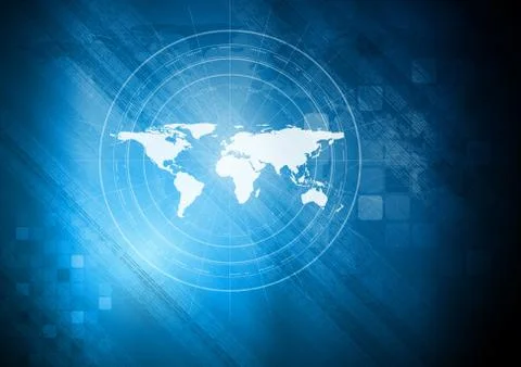 Blue technical background Stockillustratie