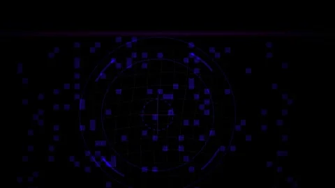 Blue technical drawing animation sequence. Stock Footage 334330340