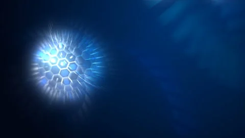 Blue techno background. Seamless abstract cycle image. Stock Footage 95743759