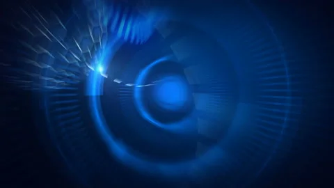 Blue techno background. Seamless abstract cycle image. Stock Footage 95743997