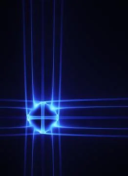 Blue technologic cross Stock Illustration