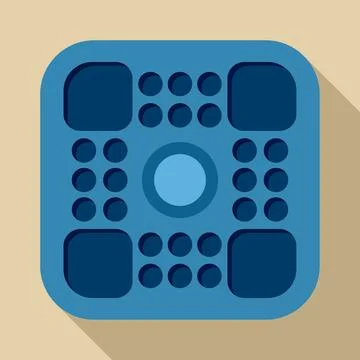 Blue technological grid interface abstract design element Stock Illustration