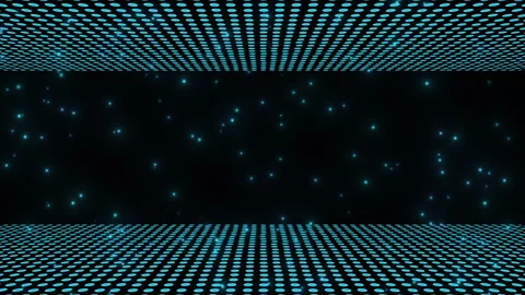 Blue Technology Background with Circle Pattern Stock Footage 342709110