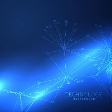 Blue technology background design Stock Illustration