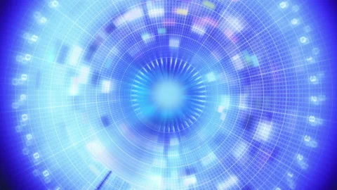 Blue technology background Vidéo 126497843
