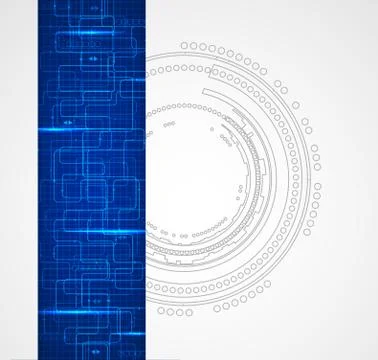 Blue technology background Stock Illustration