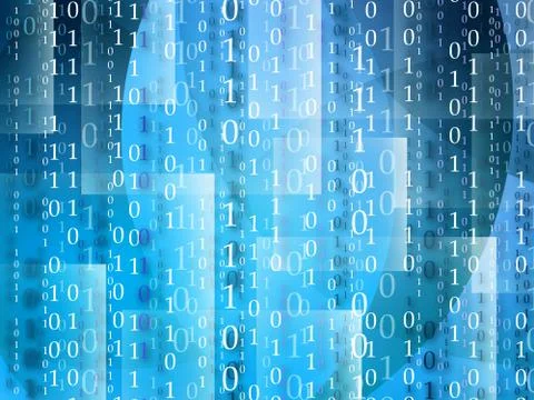 Blue Technology background Stock Illustration