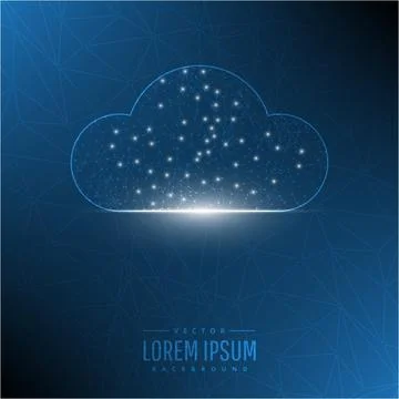 Blue technology background. Stock Illustration