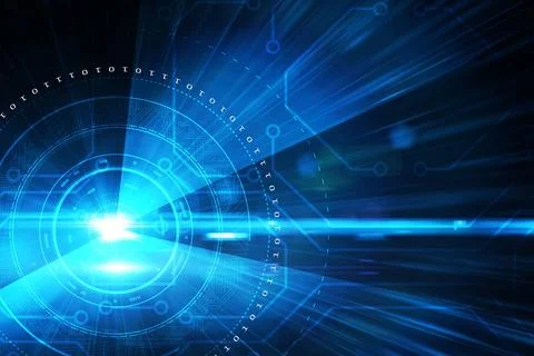 Blue technology background Stock-Illustration