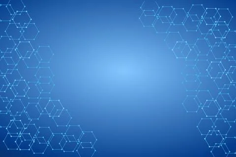 Blue Technology Background Stock Illustration
