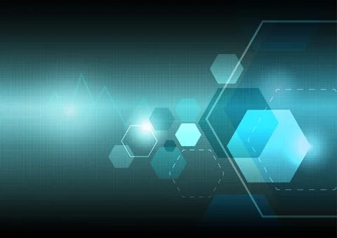 Blue technology background illustration made of vector Stock Illustration