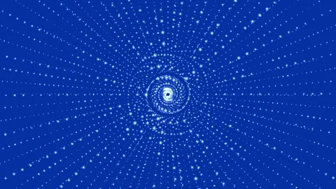 Blue Technology background, particle lights Stock Footage 304761355